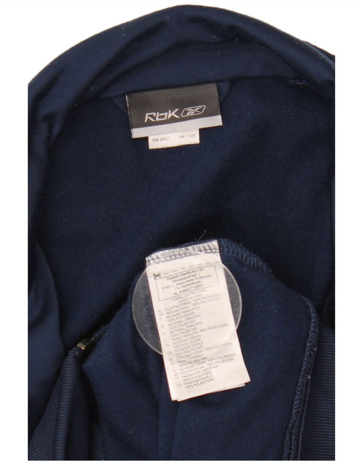 Reebok Veste de Survêtement Homme Petit Bleu Marine Colorblock Polyester