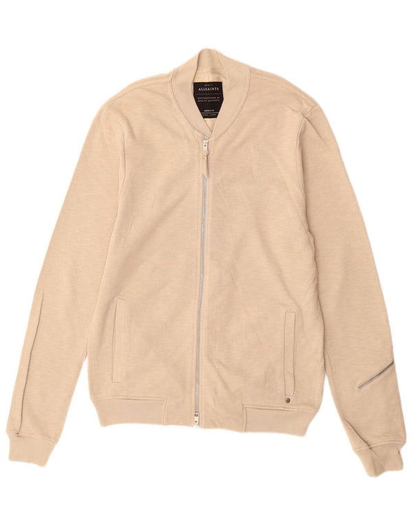 All Saints Veste De Survêtement En Coton Beige Moyen Homme