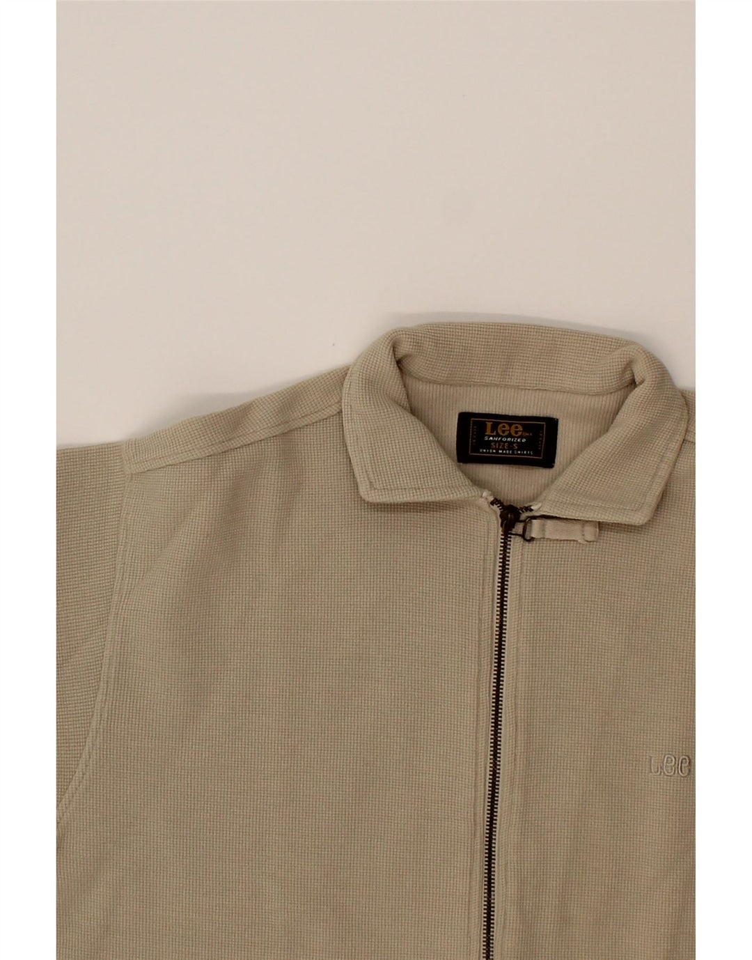 LEE Mens Tracksuit Top Jacket Small Beige Cotton Vintage Lee and Second-Hand Lee from Messina Hembry 