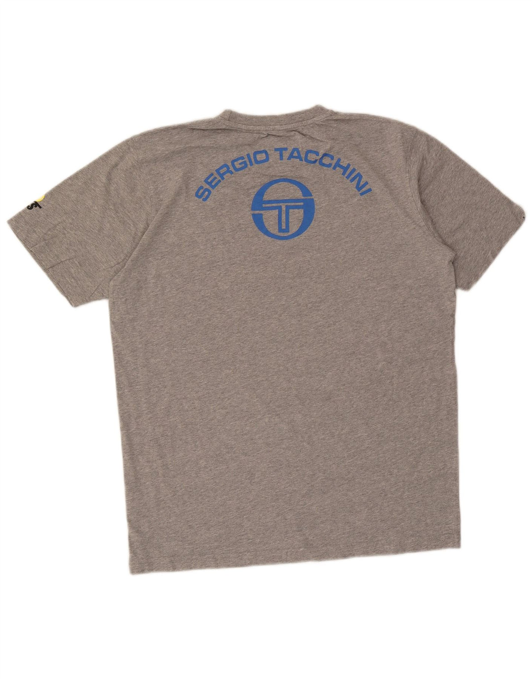 Sergio Tacchini T-shirt graphique pour hommes, grand coton gris