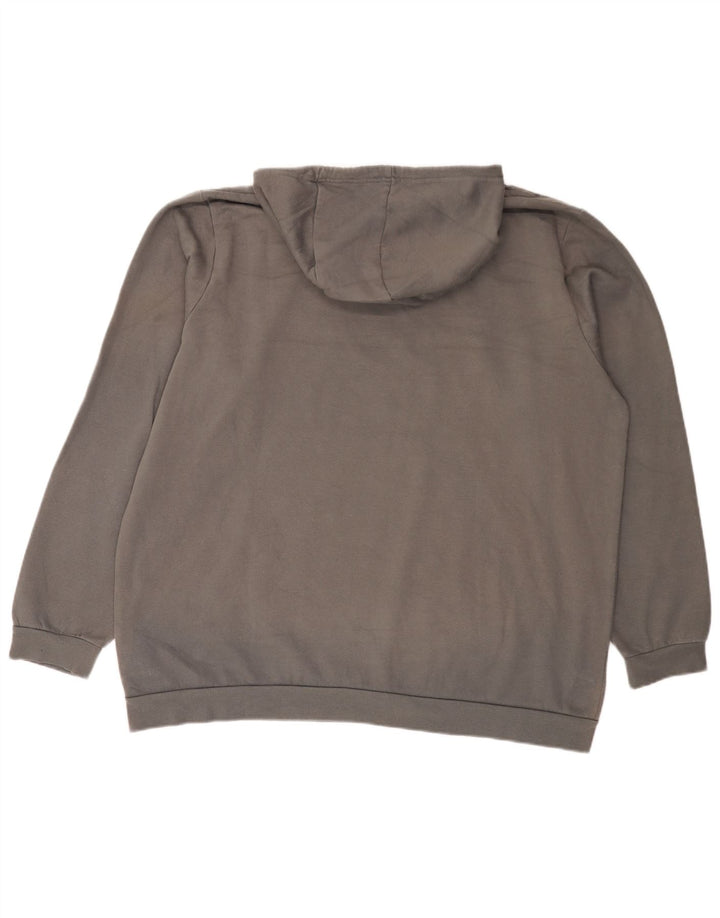 Adidas Pull à capuche pour homme 2XL Gris Coton
