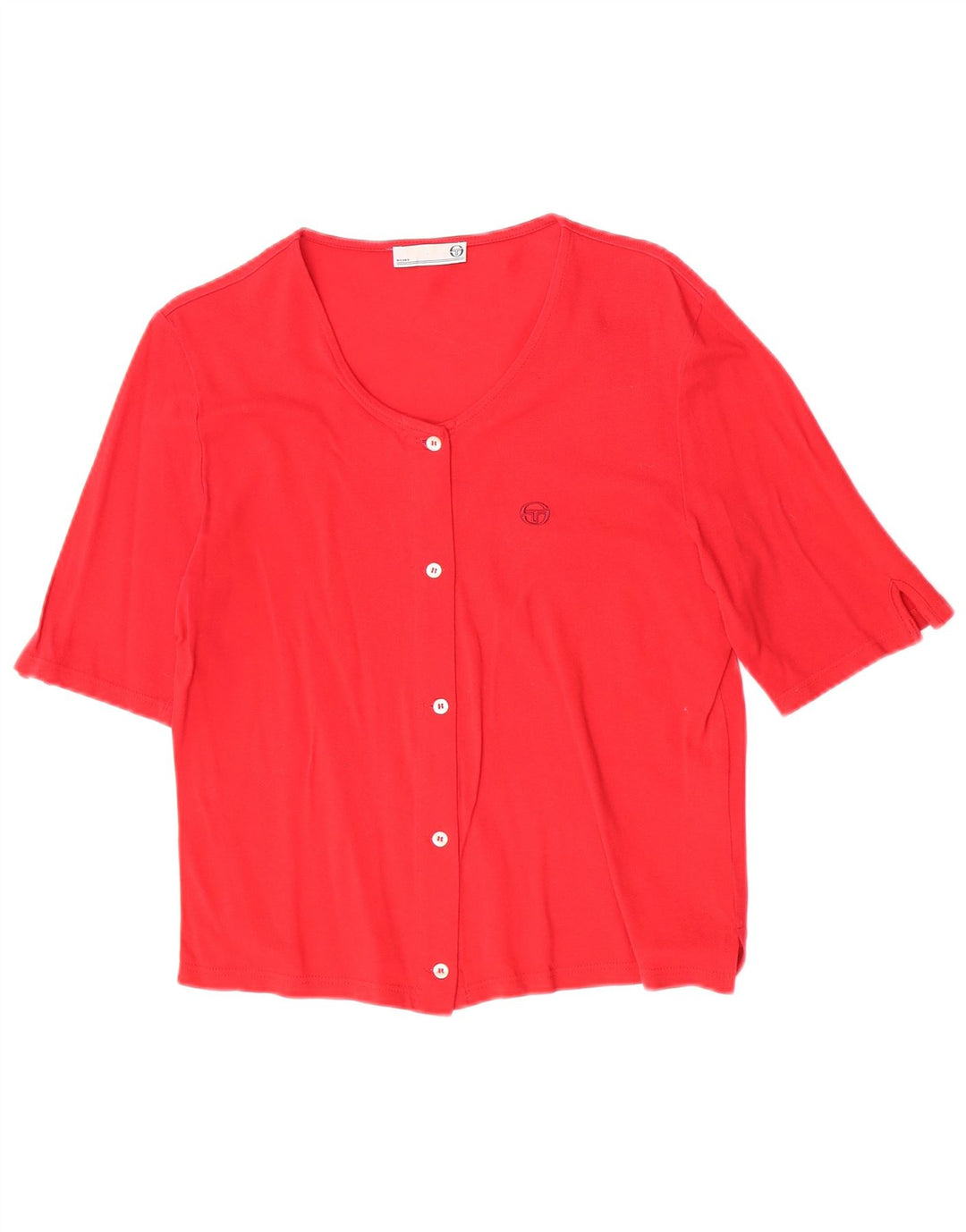 Sergio Tacchini Chemisier à manches courtes pour femme IT 48 XL Rouge