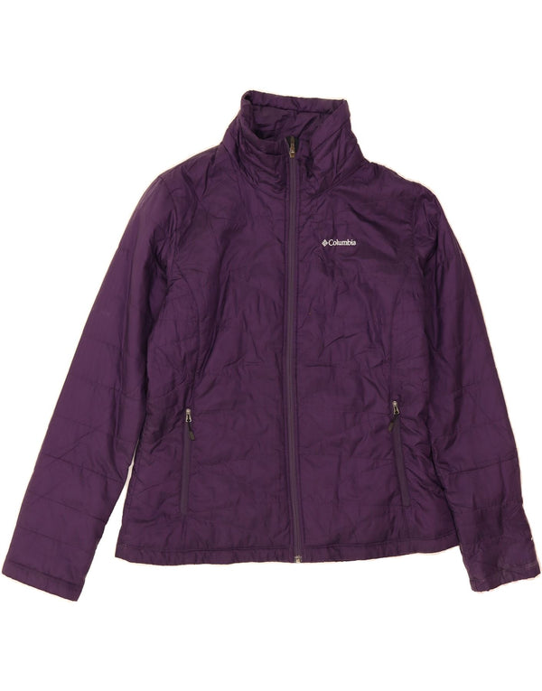 COLUMBIA Womens Omni-Heat Padded Jacket UK 18 XL Purple Polyester