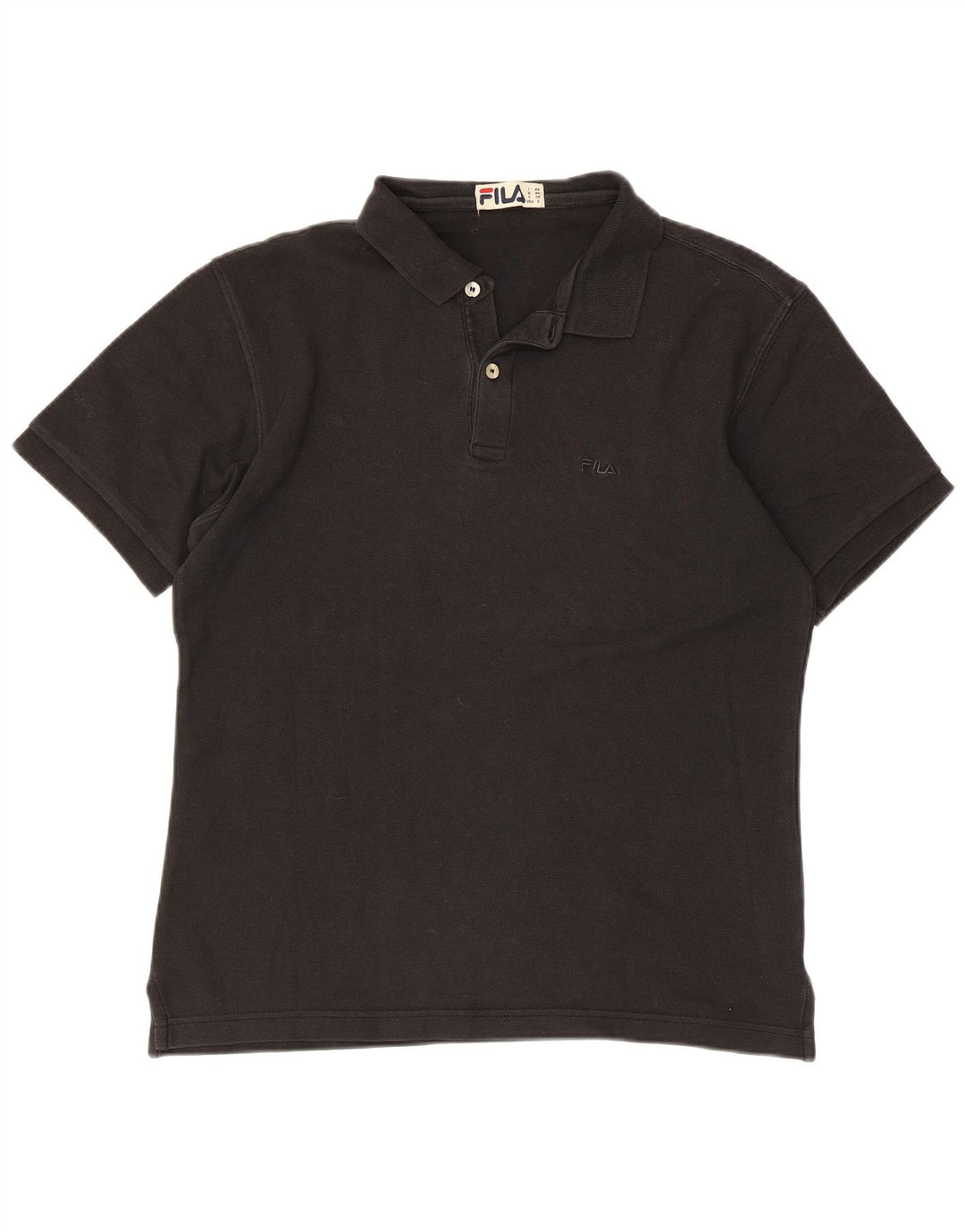 Fila Polo Homme Petit Noir Coton