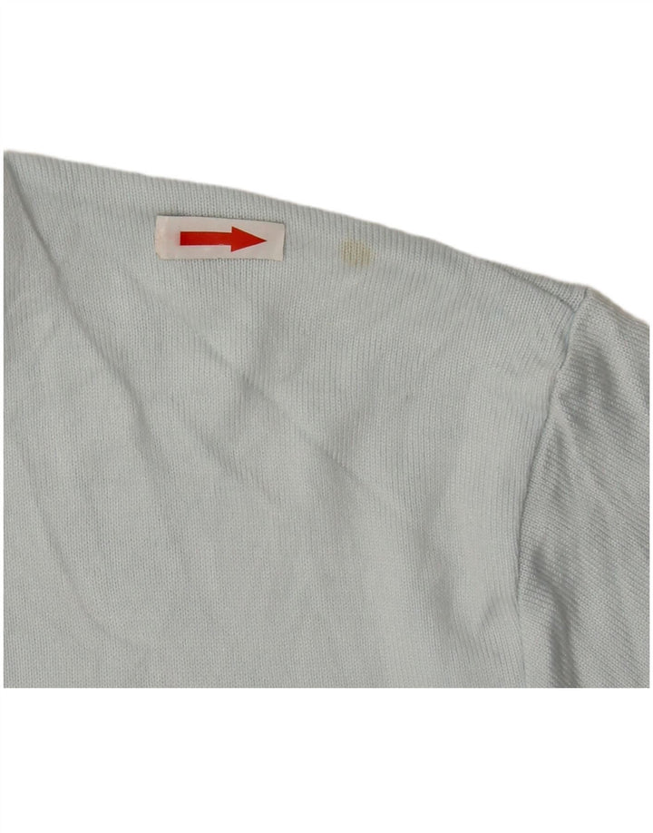 Zara T-Shirt Homme Haut Large Bleu