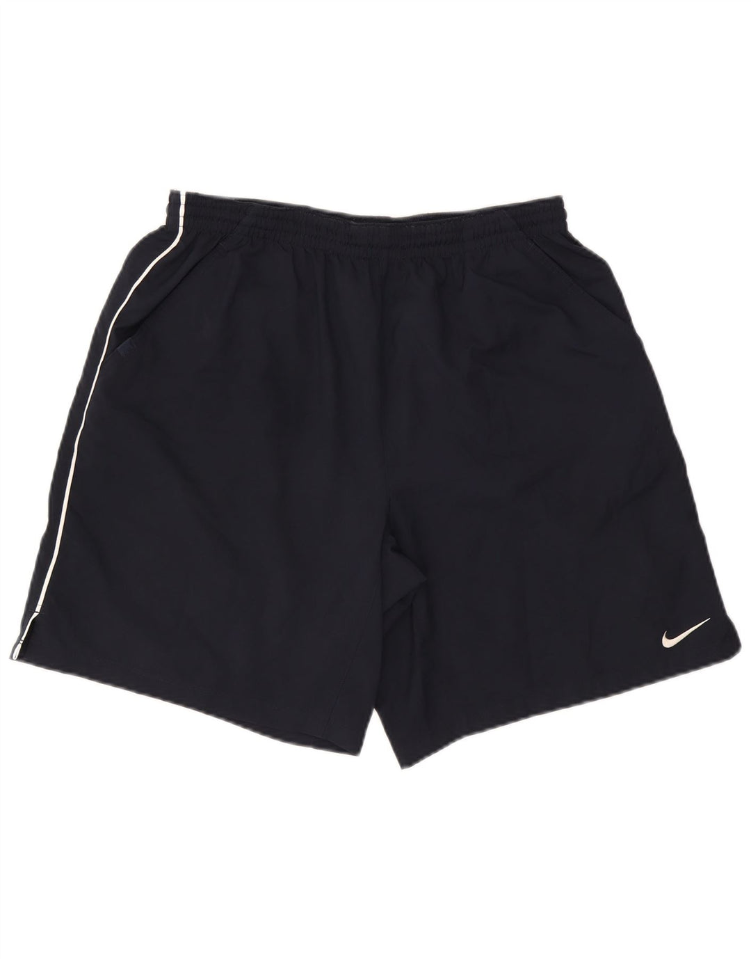 Nike Short de sport Dri Fit pour homme en polyester bleu marine Taille L