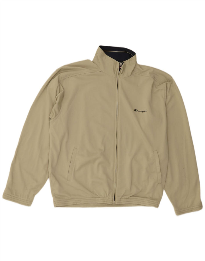 Champion Veste de survêtement pour homme Large Kaki Polyester