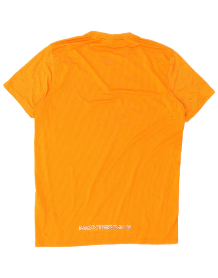 Monterrain T-Shirt Homme Haut Petit Orange Polyester