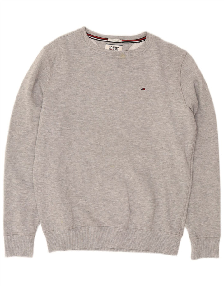 TOMMY HILFIGER Sweat-shirt coupe classique pour homme, petit gris moucheté