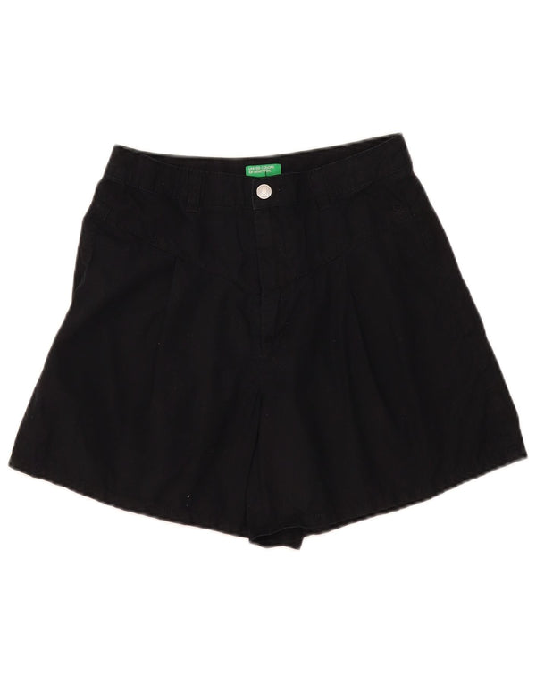 Benetton Short En Jean W28 Noir Moyen Femme