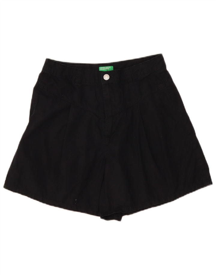 Benetton Short En Jean W28 Noir Moyen Femme