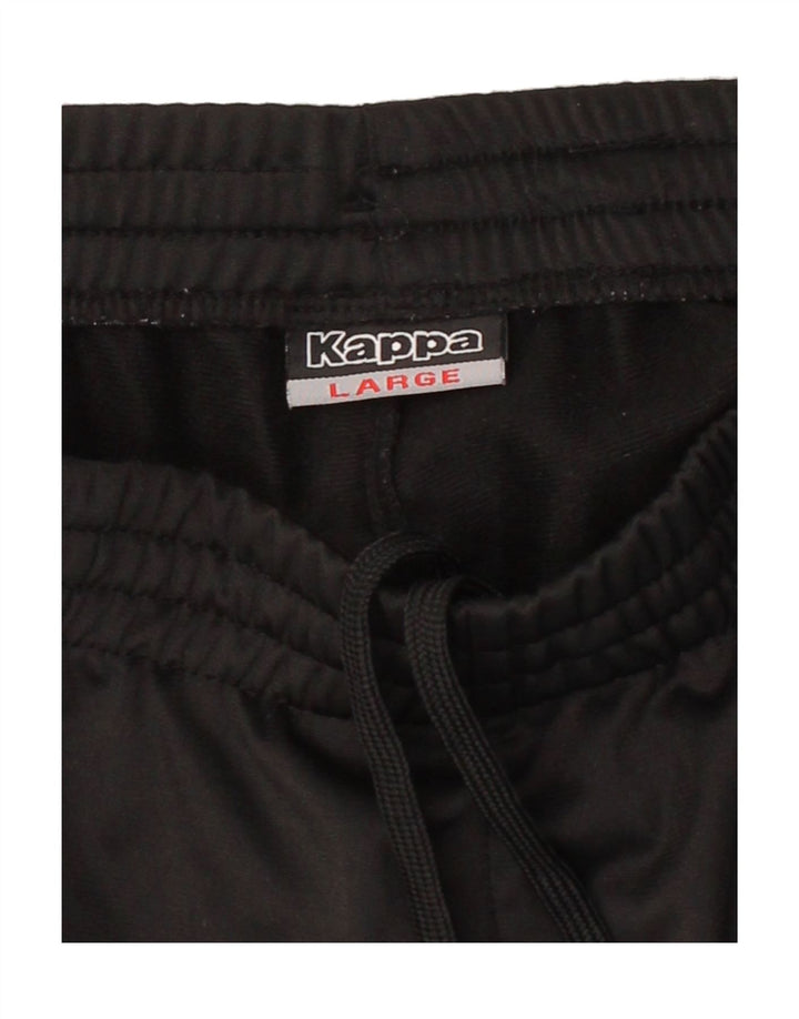 KAPPA Mens Tracksuit Trousers Joggers Large  Black Polyester Vintage Kappa and Second-Hand Kappa from Messina Hembry 