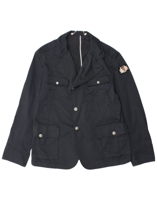 Historic Research Veste utilitaire Blazer pour homme UK 42 XL Bleu marine Polyamide