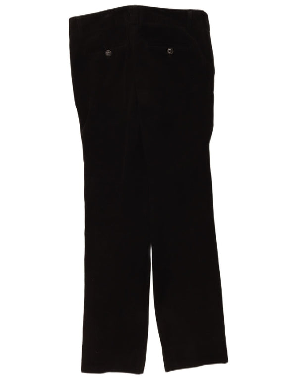 Zara Pantalon droit en velours côtelé pour femme EU 38 Small W28 L30 Noir