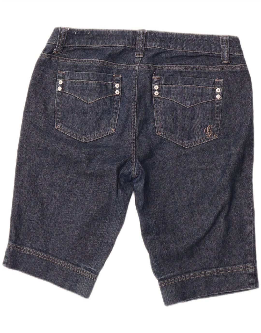 GUESS Short en Jean Femme W32 Grand Bleu Coton