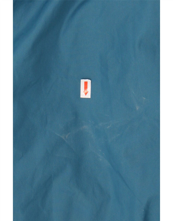 ASICS Veste coupe-vent pour homme UK 42 XL Bleu Colorblock Polyamide