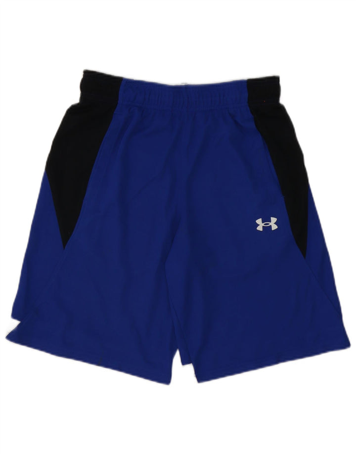 Under Armour Short de Sport Homme Small Bleu Colorblock Polyester