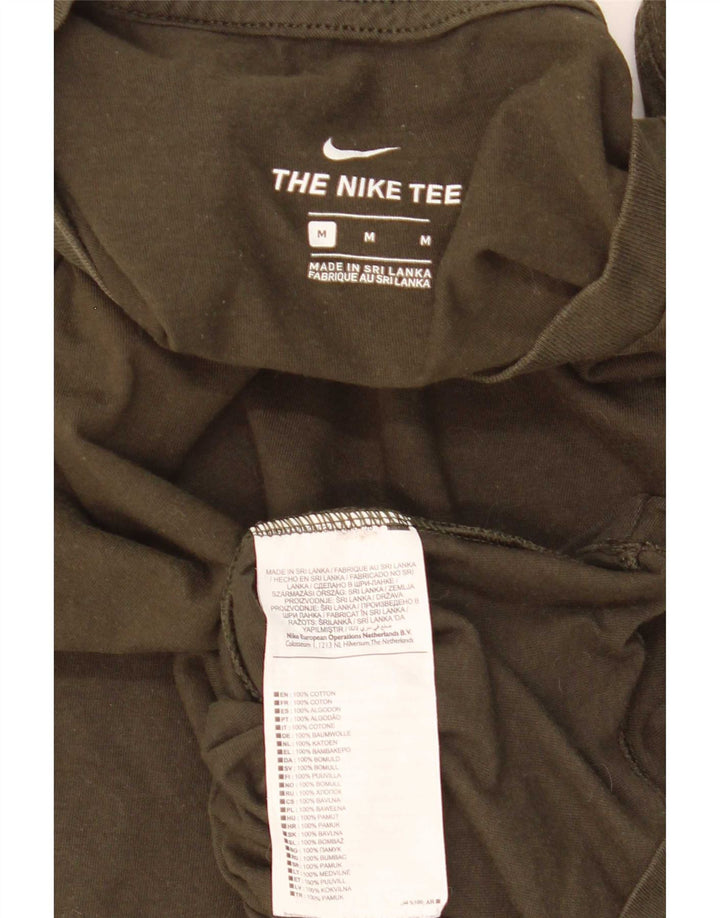 Nike T-Shirt Homme Kaki Moyen Coton