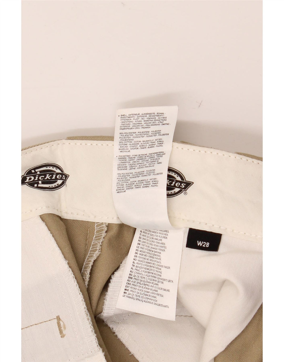 DICKIES Pantalon Chino Droit Homme W28 L27 Kaki Polyester