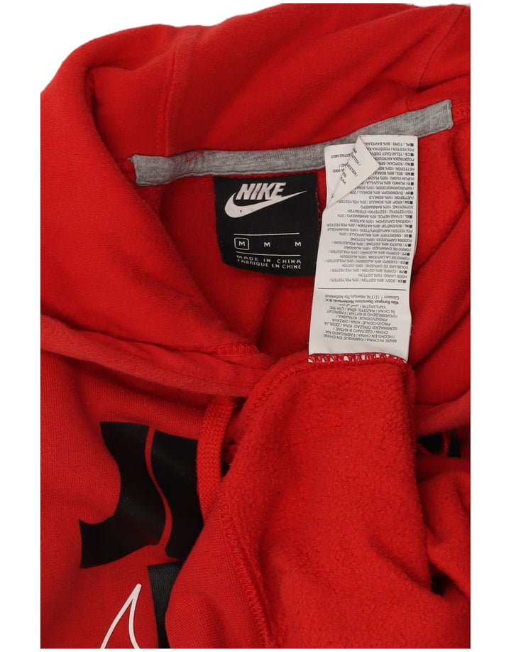 NIKE Pull à capuche graphique pour homme en coton rouge moyen
