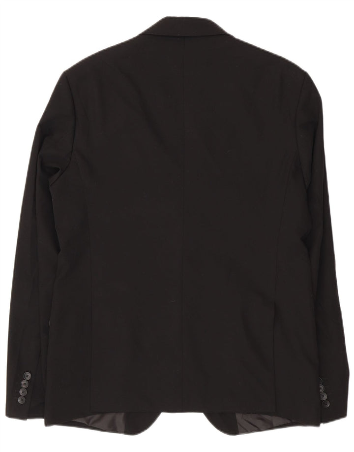Zara Veste blazer à 2 boutons pour homme EU 50 Noir moyen