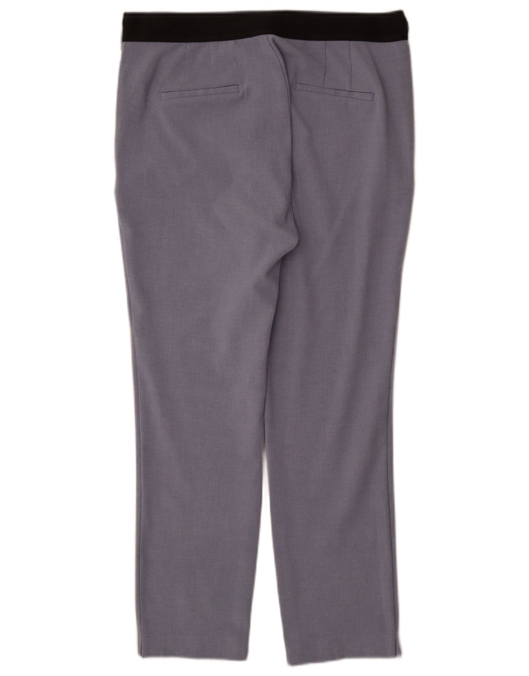 Pantalon Chino Droit Femme Zara XL W32 L27 Bleu Polyester