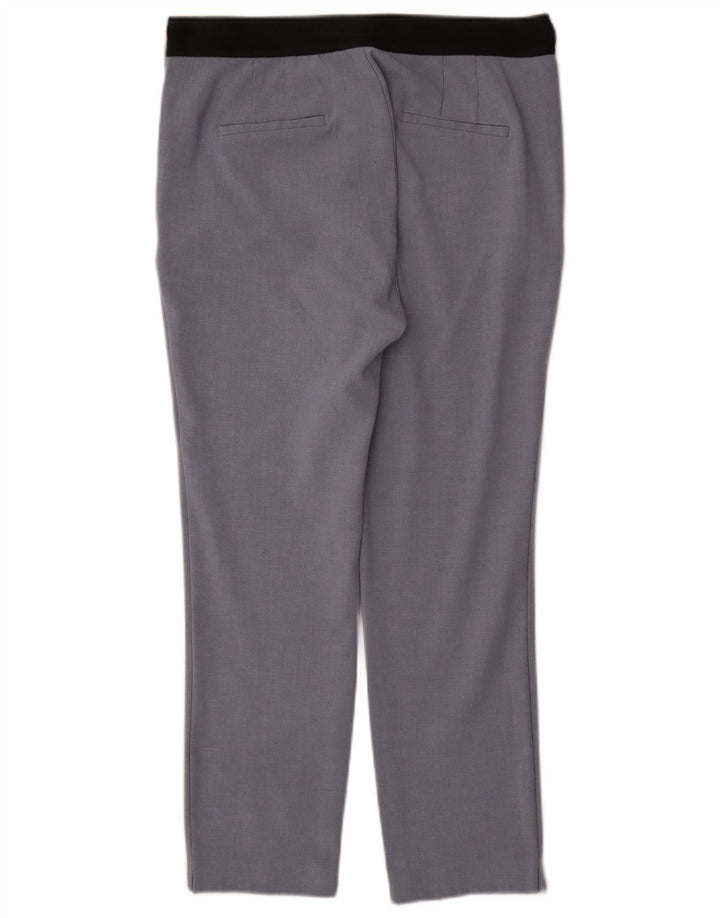 Pantalon Chino Droit Femme Zara XL W32 L27 Bleu Polyester