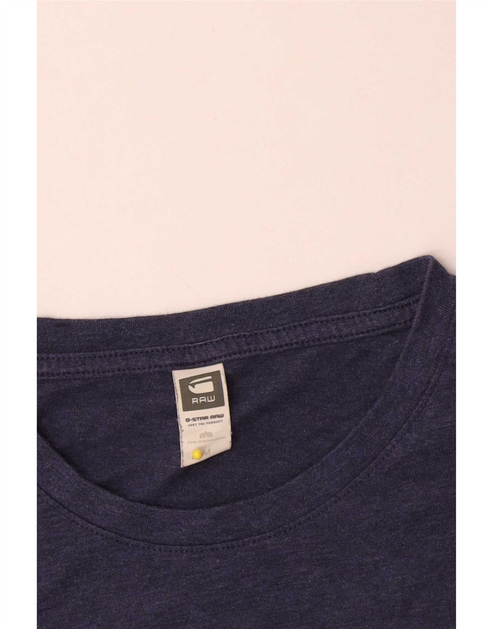 G-Star Homme T-Shirt Top Bleu Marine Moyen Coton