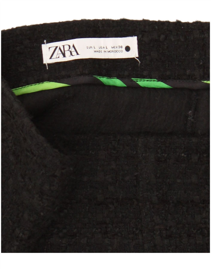 Zara Femme Mini Jupe Large W30 Noir