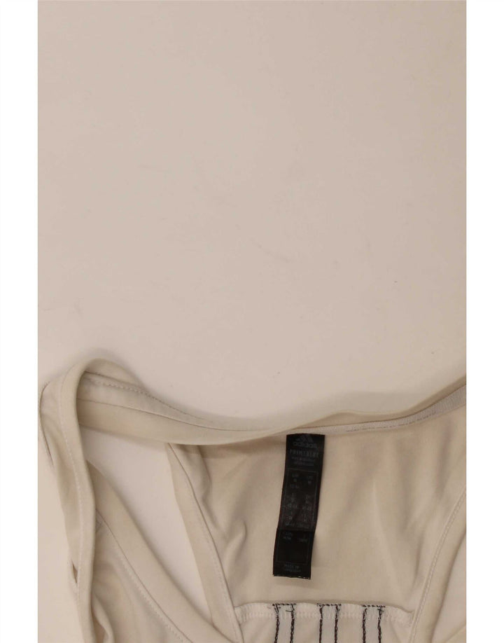 Adidas Femmes Aeroready Débardeur UK 12/14 Moyen Blanc