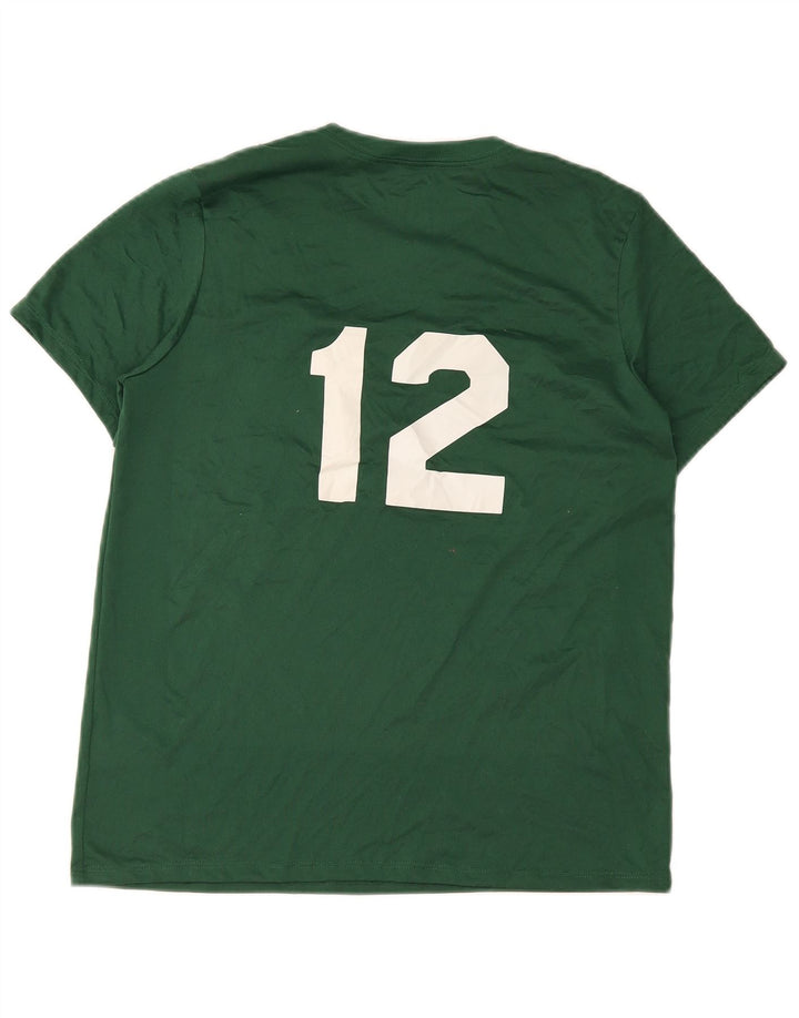 Nike Homme Dri Fit Graphic T-Shirt Haut Vert Moyen Polyester