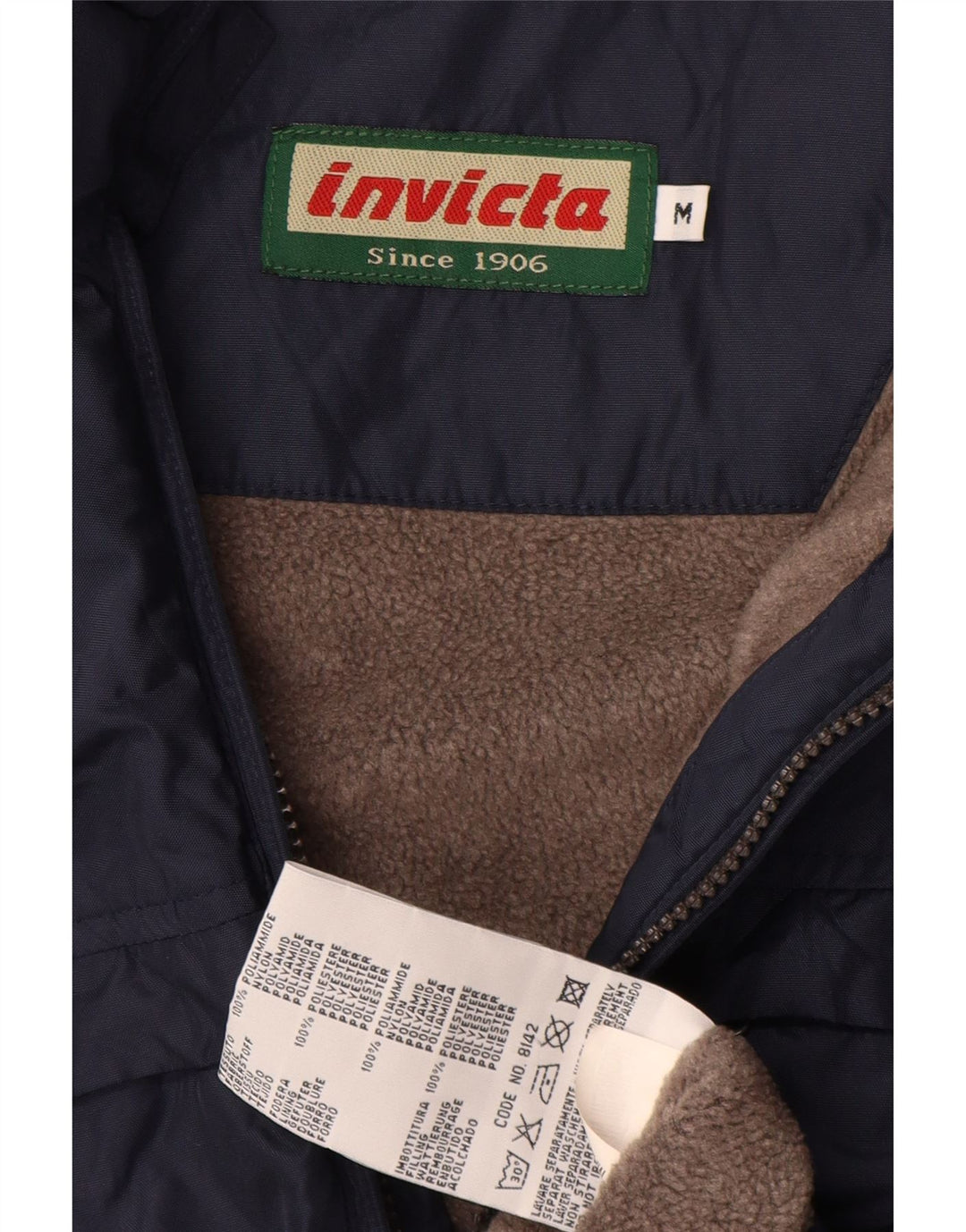 Invicta Veste coupe-vent pour homme UK 38 Bleu marine moyen Polyamide