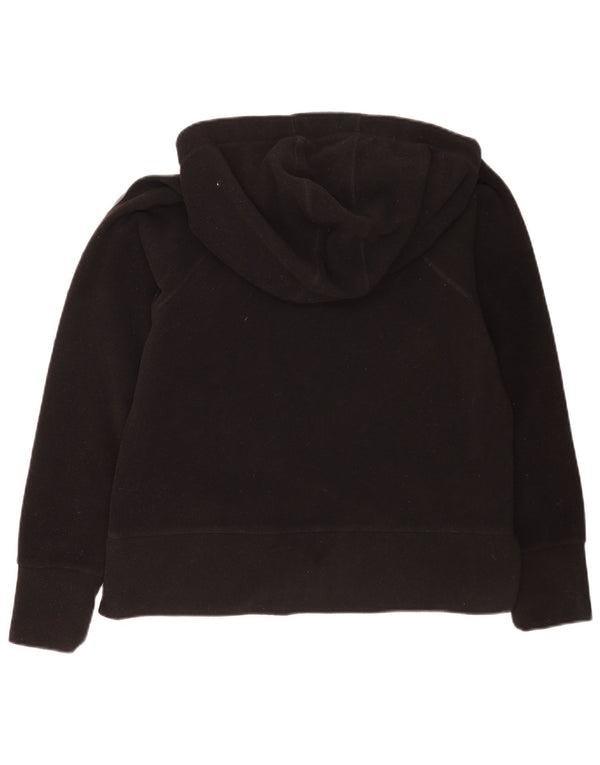 Calvin Klein Pull à capuche surdimensionné en polaire avec fermeture éclair pour femme UK 10 Petit Noir