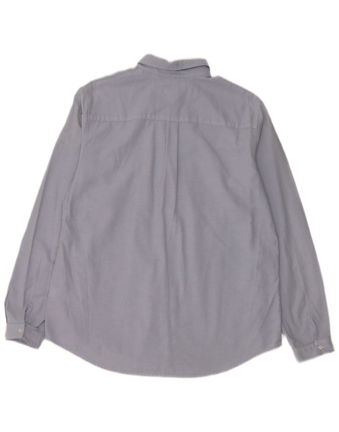 TOMMY HILFIGER Chemise coupe régulière pour femme US 10 Large Bleu Coton