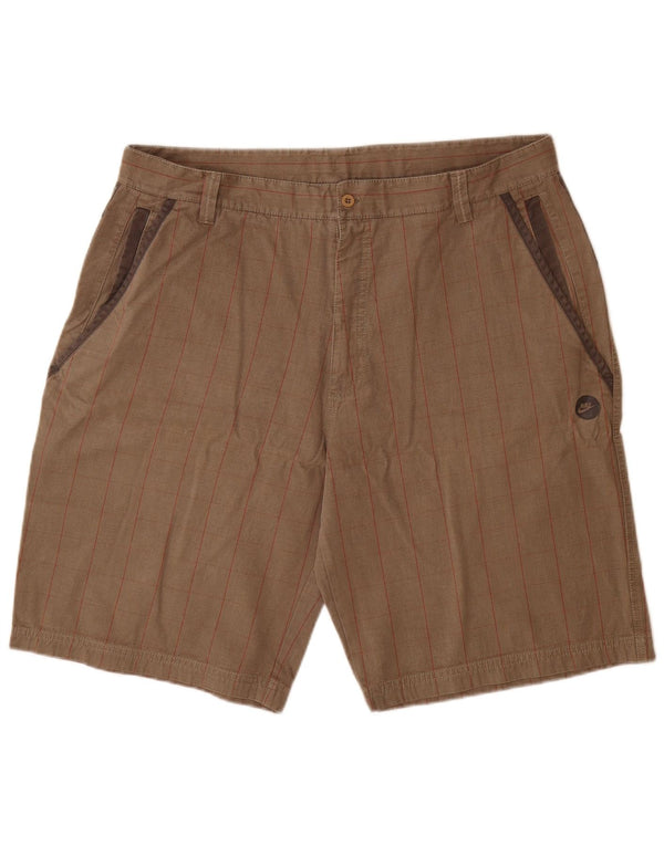 Nike Short cargo XL W38 en coton à carreaux gris pour homme