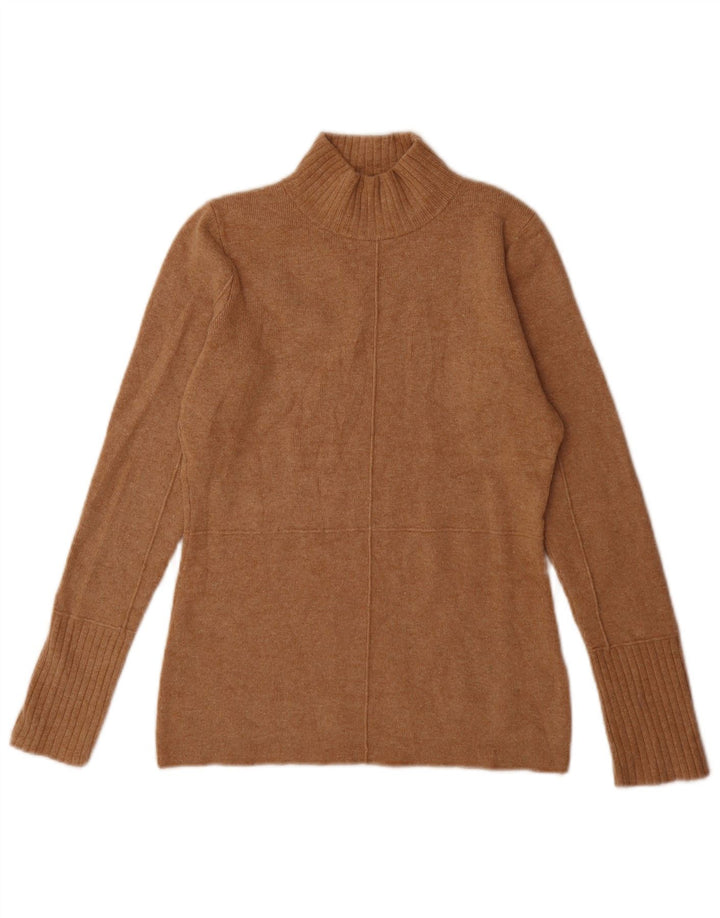 Marks & Spencer Pull col roulé pour femme UK 6 XS Marron Polyamide