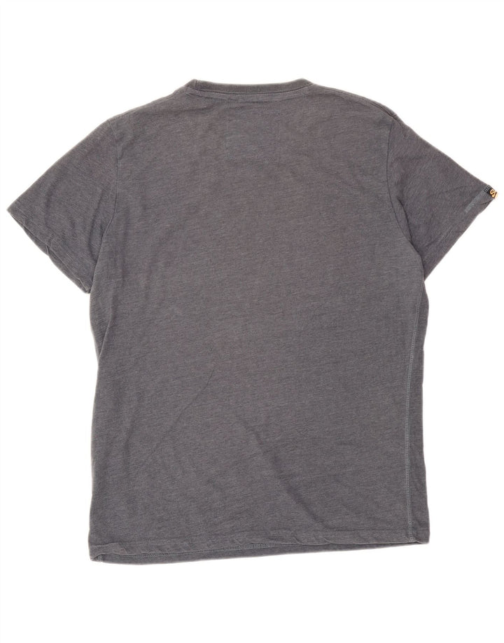 Superdry T-Shirt Graphique Homme Gris Moyen Coton