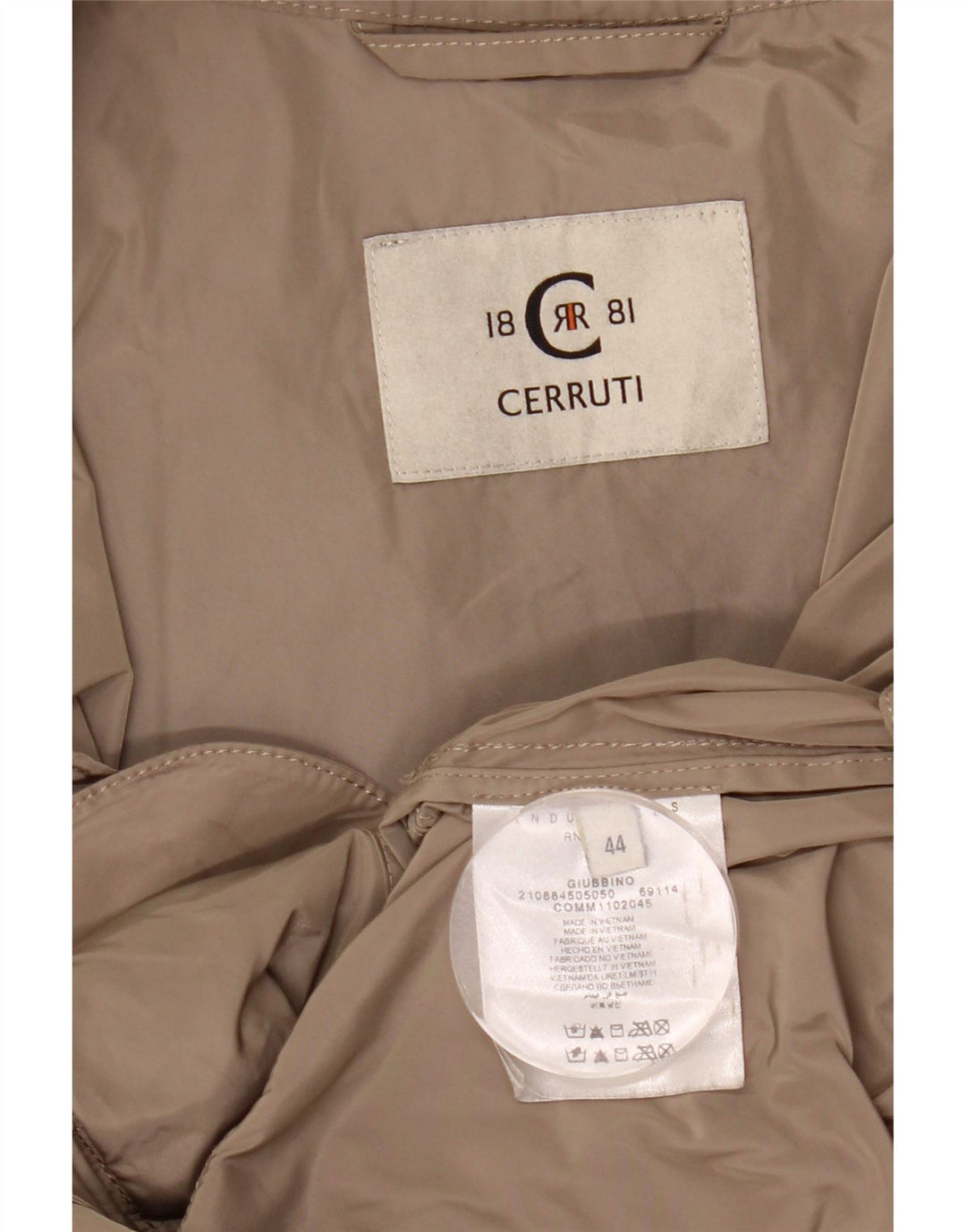 Cerruti 1881 Blouson Bomber Femme IT 44 Beige Moyen Polyester