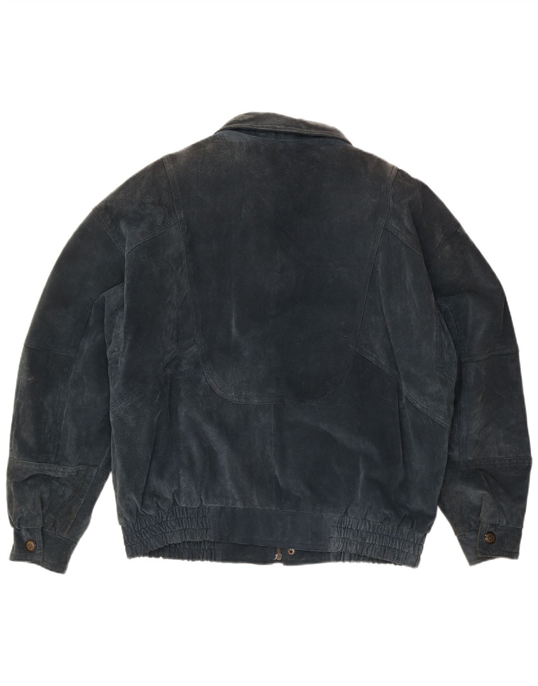 C&A Veste en daim pour homme UK 40 Grand cuir bleu marine