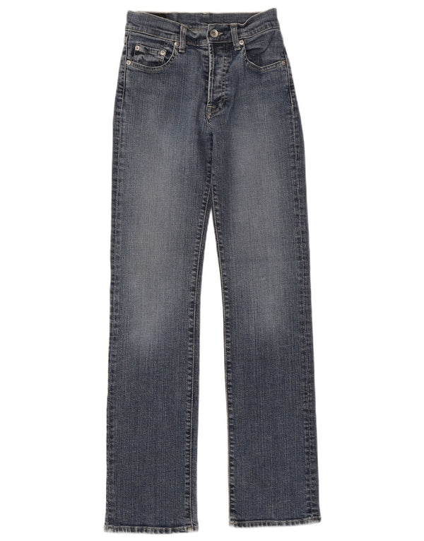 PEPE Jeans Jean droit pour femme UK 8 Small W26 L31 Bleu Coton