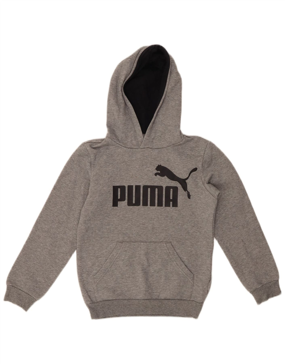 PUMA Sweat à capuche graphique pour garçon 9-10 ans Gris