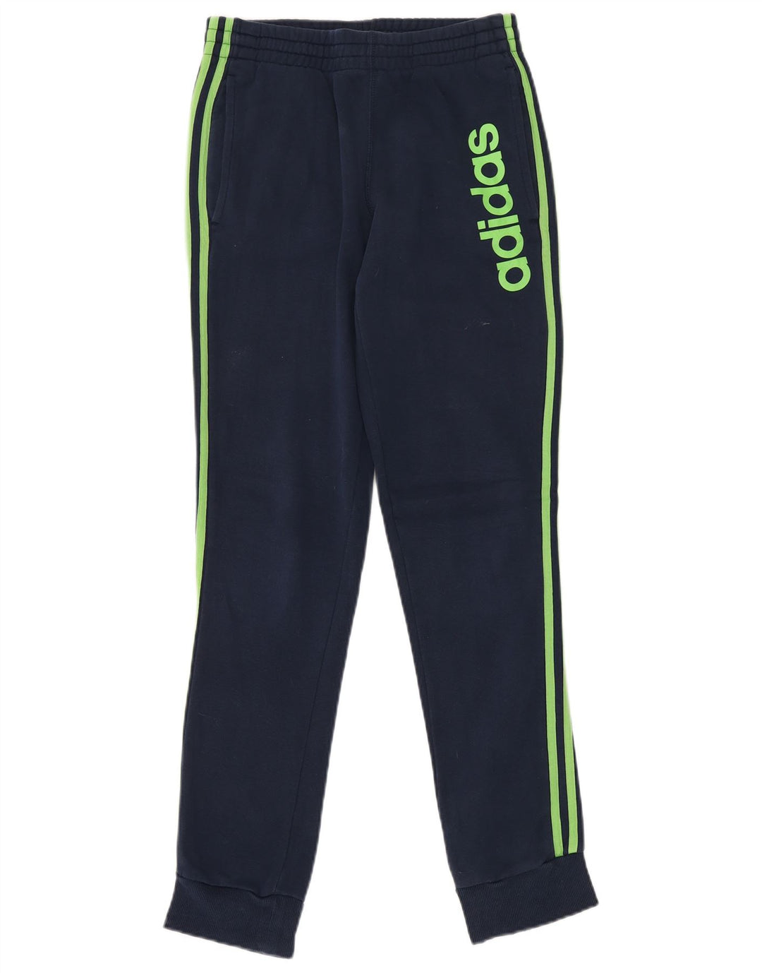 ADIDAS Pantalon de survêtement graphique pour hommes Joggers petit coton bleu marine