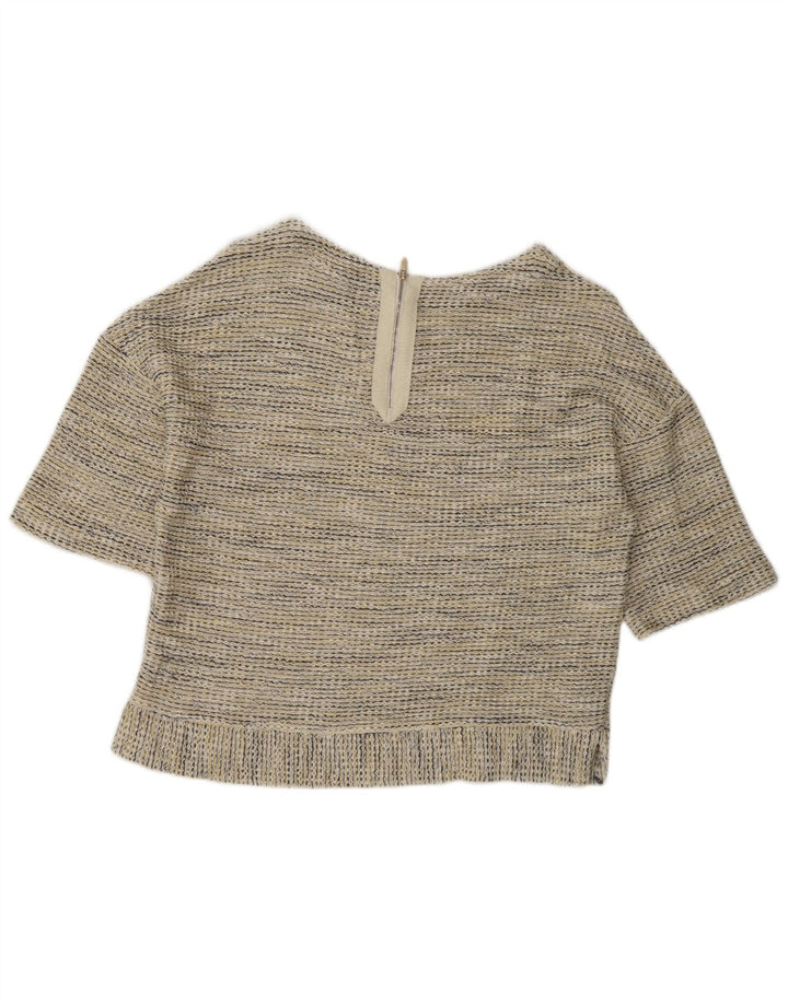 Massimo Dutti Chemisier Femme UK 14 Medium Beige Rayé