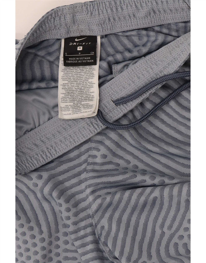 Short de sport Nike Dri Fit à motif abstrait pour homme, taille S, bleu color block