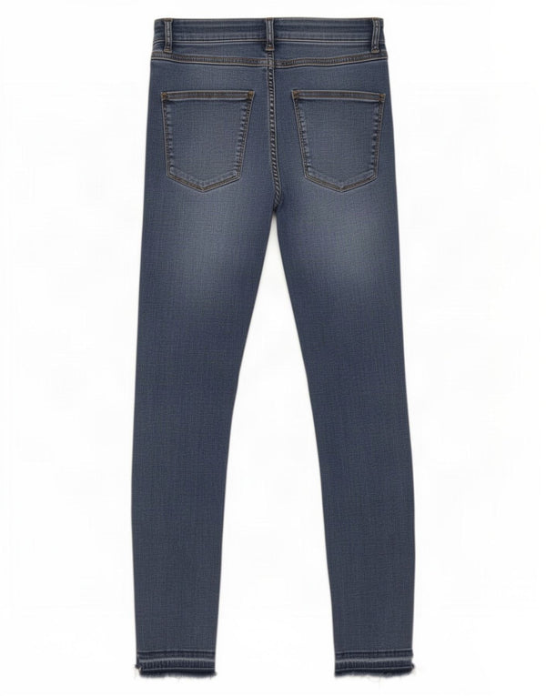 Zara Jean Slim Femme EU 38 Petit W28 L27 Bleu