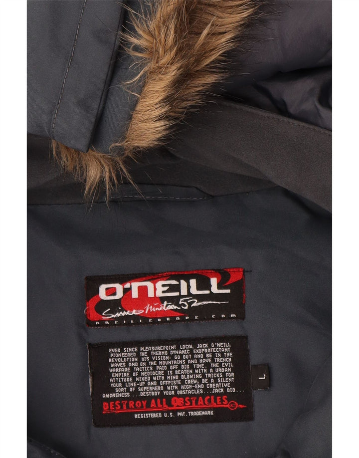 O'Neill Veste bomber à capuche pour homme UK 40 Large Bleu marine Polyester