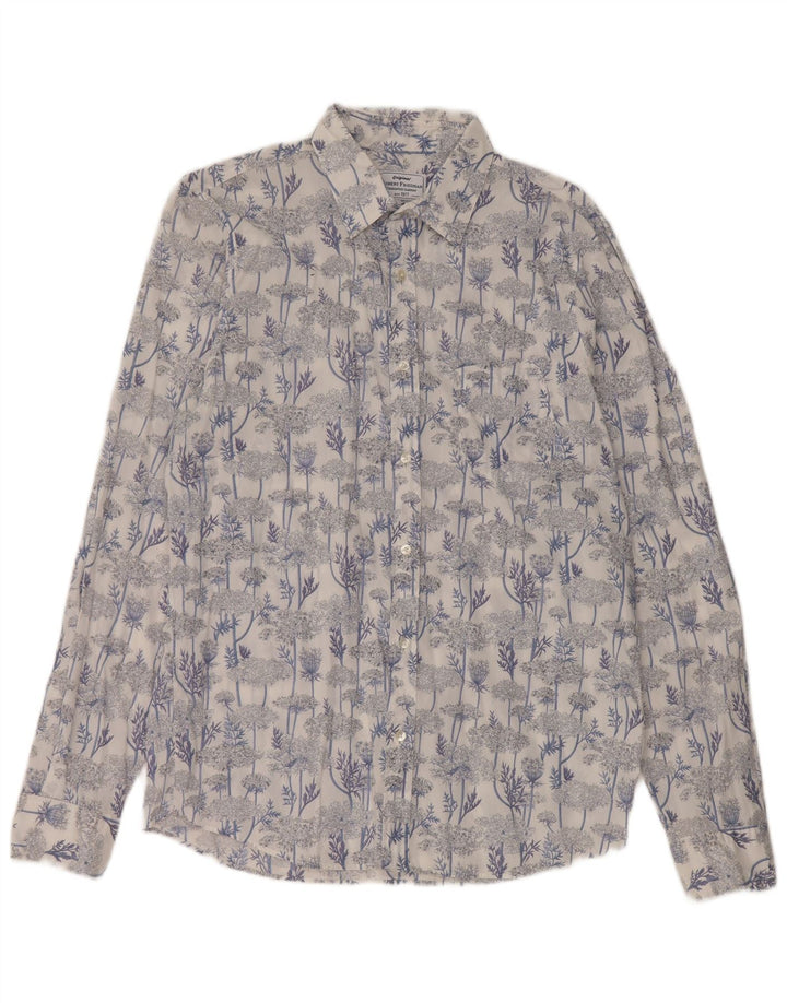 Robert Friedman Chemise Homme Grand Bleu Floral Coton