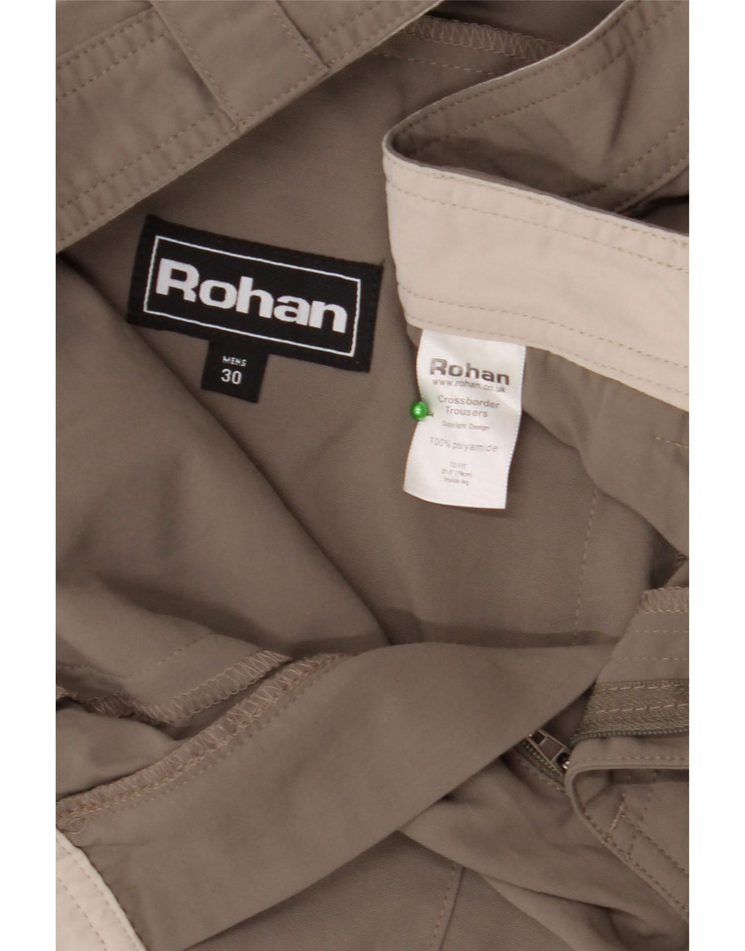 ROHAN Pantalon Chino Droit Homme W30 L28 Gris Polyamide
