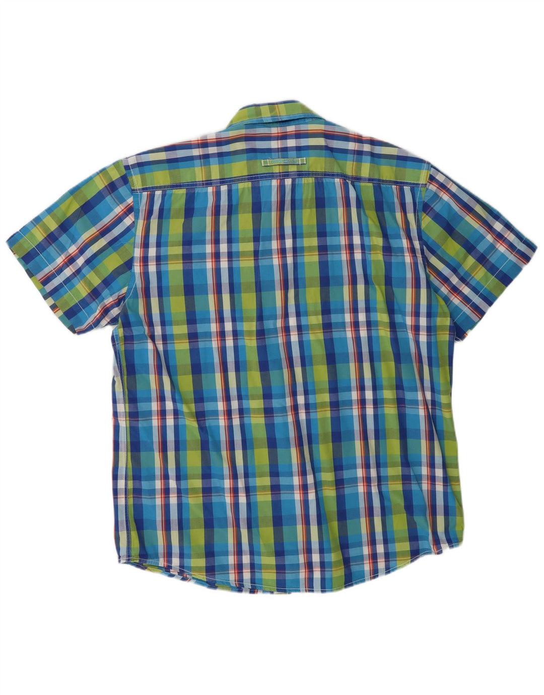 CAMEL ACTIVE Chemise à Manches Courtes Homme Grand Carreau Multicolore Coton