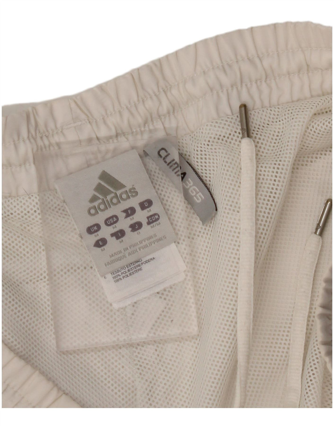 ADIDAS Short de Sport Clima 365 Homme Blanc Moyen Polyester Colorblock